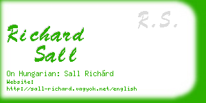 richard sall business card